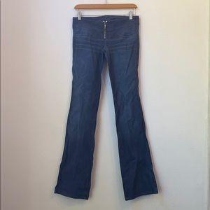 DIESEL SOLID BLUE BOOT CUT JEANS SIZE 28